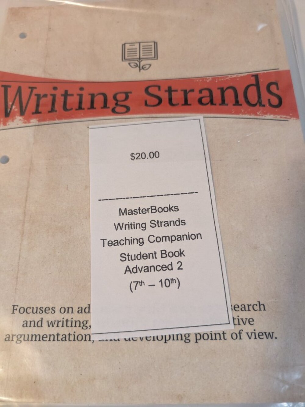 Text Book MasterBooks Writing